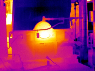 Pump Motor Bearing in Infrared