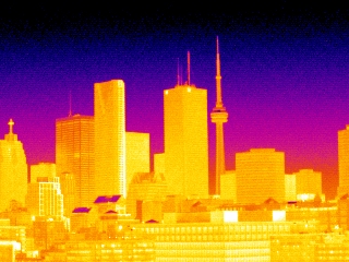 Toronto City Scape in Infrared